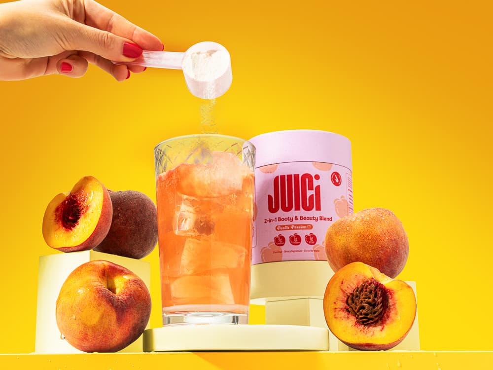 Juici peach passion drink lifestyle - Amazon photography UK