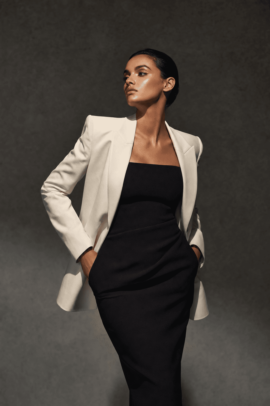 AI-generated high fashion blazer look