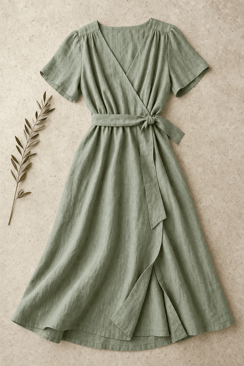 AI-generated layflat dress photograph