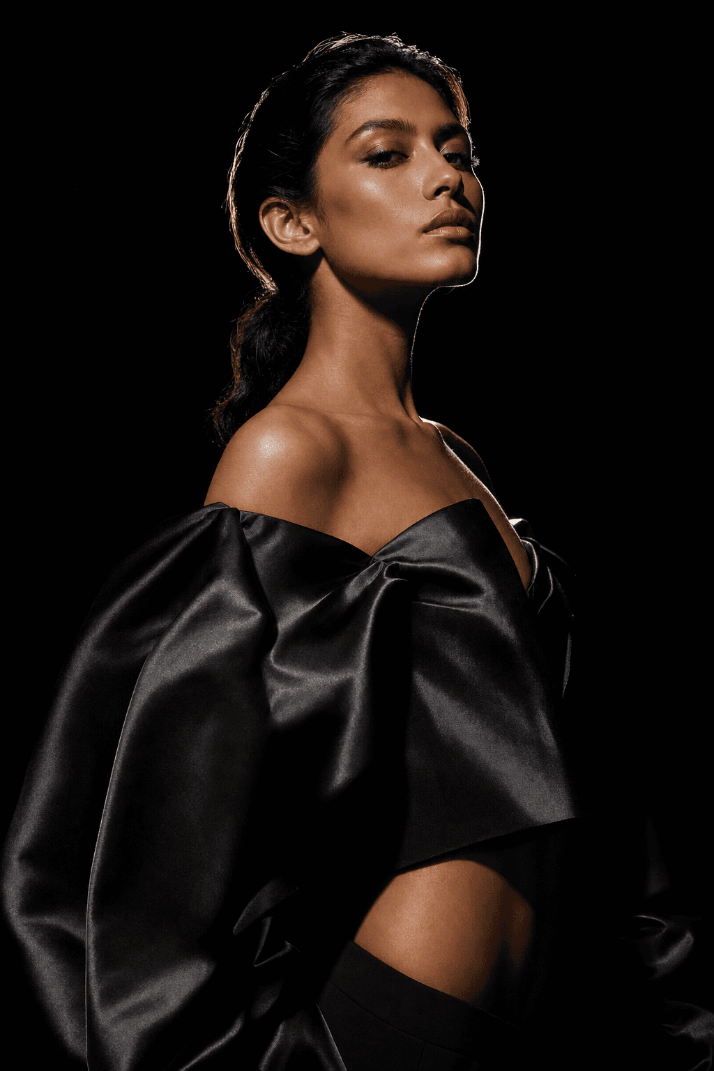 AI-generated high fashion art direction look