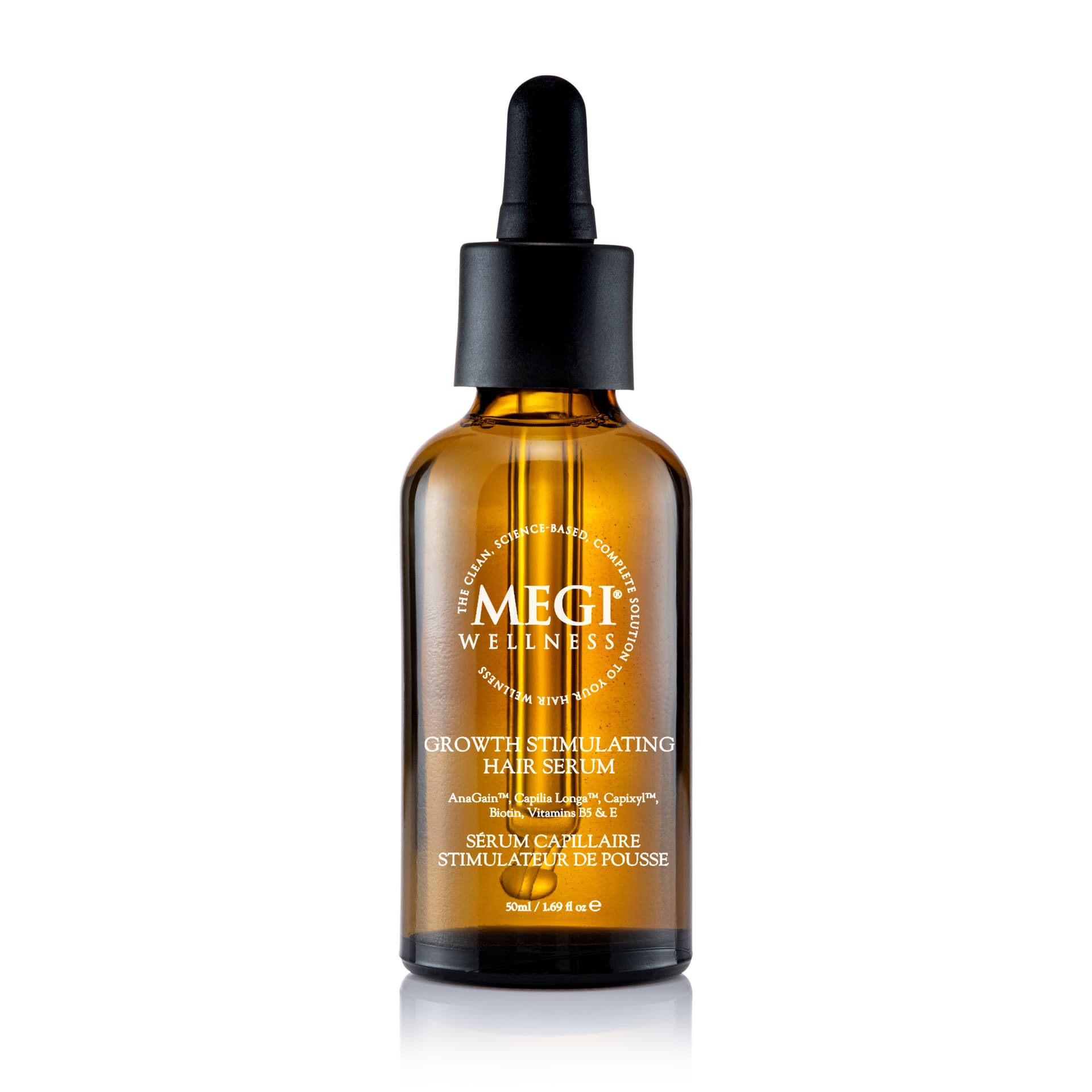 Clean professional packshot of a wellness product on a white background showing accurate colour and clear detail